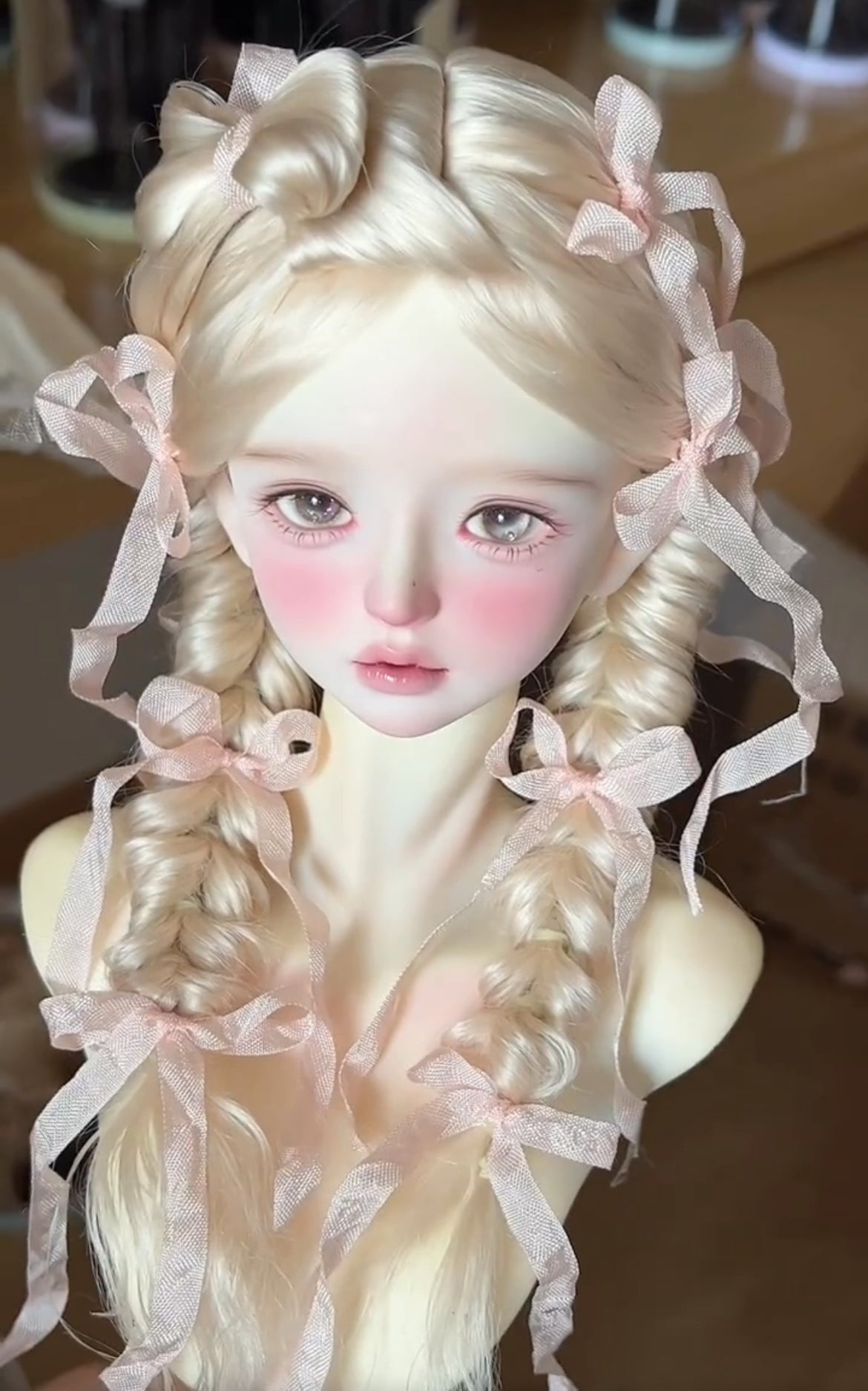 Nancy Deng - BJD Mo Hair Styled Wig